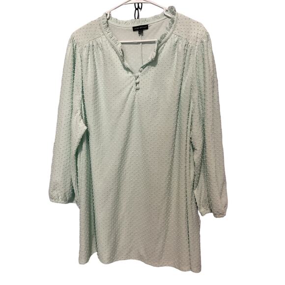 Lane Bryant Size 26/28 Blouse Mint - Picture 5 of 7